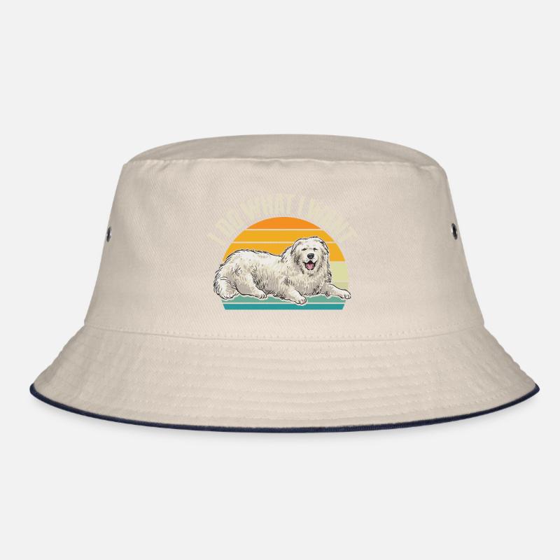 Large Pyrenean Dog Bucket Hat