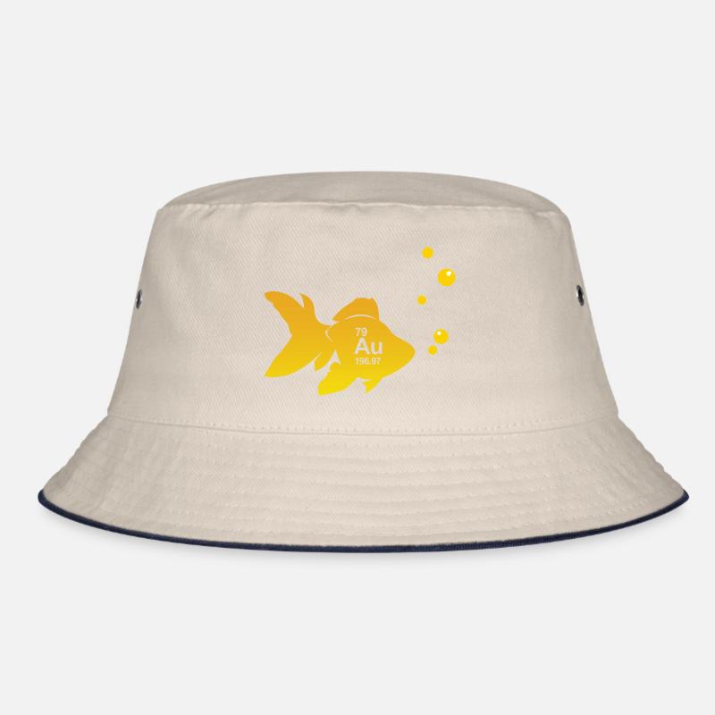 Goldenes Fisch-Element Bucket Hat