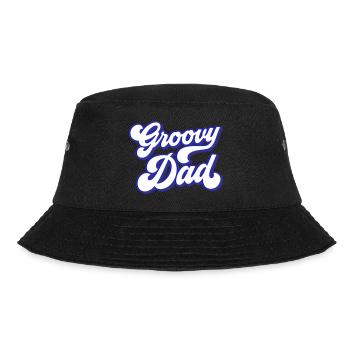 Groovy Dad | Colors can be changed | - Bucket Hat - black - Front - Lela (165cm)