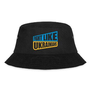 fight like ukrainians quote - Bucket Hat - black - Front - Lela (165cm)