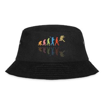 Human Evolution Guitar Band Retro Vintage - Bob - noir - Devant - Lela (165cm)