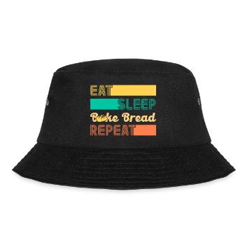 Bread Baking Baker Bakery Sourdough - Bucket Hat - black - Front - Lela (165cm)