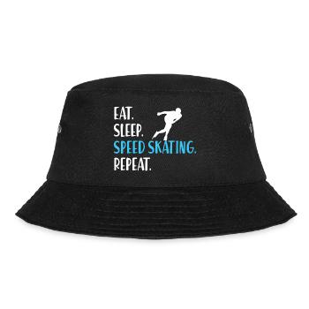Eisschnelllauf Eissschnelllaufen Ice Speed Skating - Bucket Hat - Schwarz - Vorne - Lela (165cm)