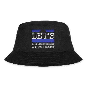 dove of peace counterculture global peace awesome - Bucket Hat - Schwarz - Vorne - Lela (165cm)