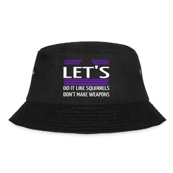 funny pride humor birthday present hippie peace - Bucket Hat - Schwarz - Vorne - Lela (165cm)
