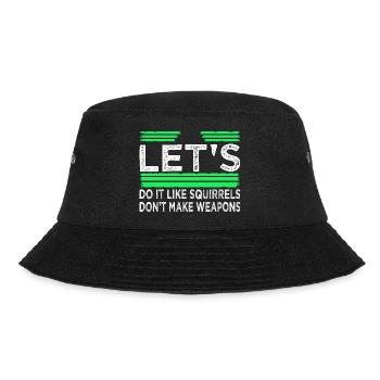 birthday bird peace movement love gift humor - Bucket Hat - black - Front - Lela (165cm)