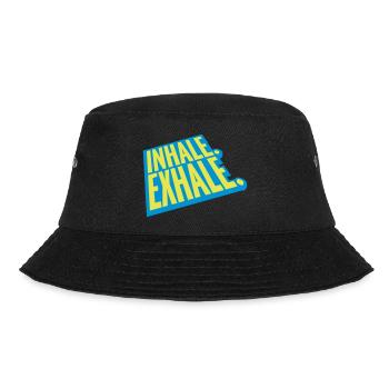 inhale exhale yoga Zitat - Bucket Hat - Schwarz - Vorne - Lela (165cm)