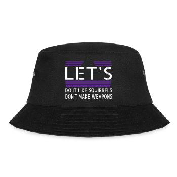 counterculture family hippy peace symbol anti war - Bucket Hat - Schwarz - Vorne - Lela (165cm)