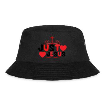 Just Jesus - Bucket Hat - Schwarz - Vorne - Lela (165cm)