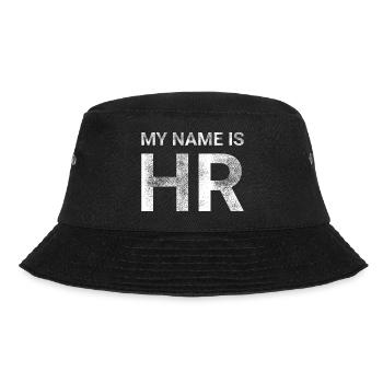 My Name Is HR - Bucket Hat - black - Front - Lela (165cm)