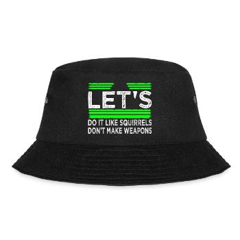 Present love peace sign counterculture fun green - Bucket Hat - black - Front - Lela (165cm)