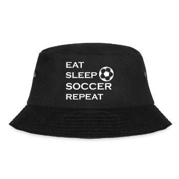 Fußball Soccer - Bucket Hat - Schwarz - Vorne - Lela (165cm)