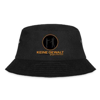 Respekt - Keine Gewalt gegen Retter - Bucket Hat - Schwarz - Vorne - Lela (165cm)