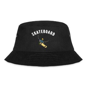 Skateboard - Bucket Hat - Schwarz - Vorne - Lela (165cm)