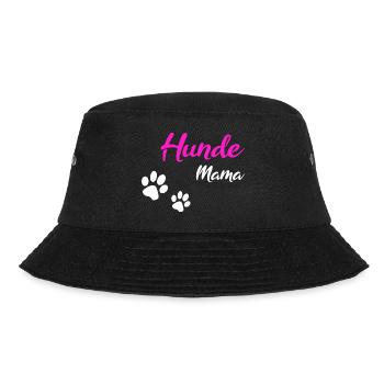 Hunde Mama Geschenk white - Bucket Hat - Schwarz - Vorne - Lela (165cm)