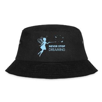 Hör nie auf zu träumen - Bucket Hat - Schwarz - Vorne - Lela (165cm)