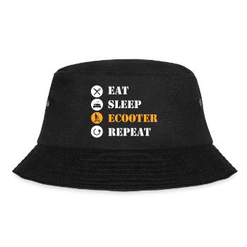 E-Scooter E-Roller Scooter - Bucket Hat - Schwarz - Vorne - Lela (165cm)