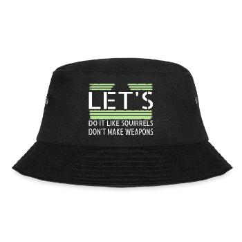 space ship geek sayings gift bday quote birthday - Bucket Hat - Schwarz - Vorne - Lela (165cm)