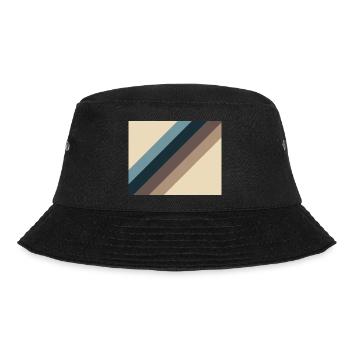 Vintage lines - Bucket Hat - black - Front - Lela (165cm)