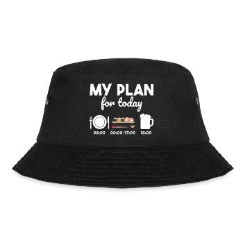Sushi Japan Essen Bier Geschenk - Bucket Hat - Schwarz - Vorne - Lela (165cm)
