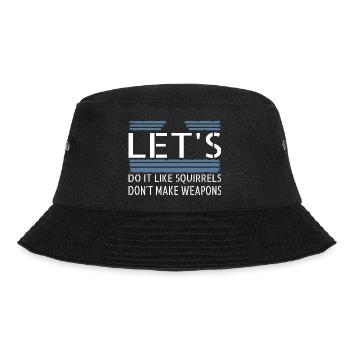 statement dove of peace peace sign birthday pride - Bucket Hat - Schwarz - Vorne - Lela (165cm)