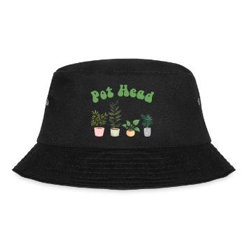 Pot de fleurs tête de pot drôle Dicton plante à fleurs - Bob - noir - Devant - Lela (165cm)