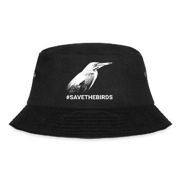 Wächter der Natur #Grünreiher #savethebirds - Bucket Hat - Schwarz - Vorne - Lela (165cm)