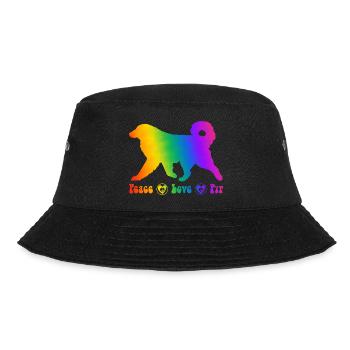 Pyrenäen-Sennenhund, vollständig anpassbar nach Wunsch - Bucket Hat - Schwarz - Vorne - Lela (165cm)