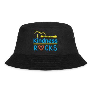 KINDNESS ROCKS - Bucket Hat - black - Front - Lela (165cm)