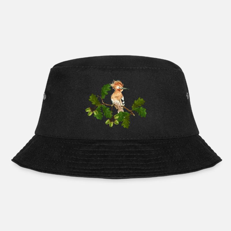 Bunter Vogel - Bucket Hat - Schwarz