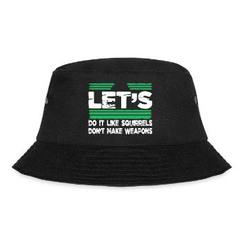 happy hippy sayings funny sayings global peace - Bucket Hat - Schwarz - Vorne - Lela (165cm)
