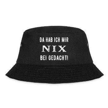 Da hab ich mir nix bei gedacht! - Bucket Hat - Schwarz - Vorne - Lela (165cm)