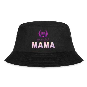 Award Winning für die beste MAMA - Bucket Hat - Schwarz - Vorne - Lela (165cm)