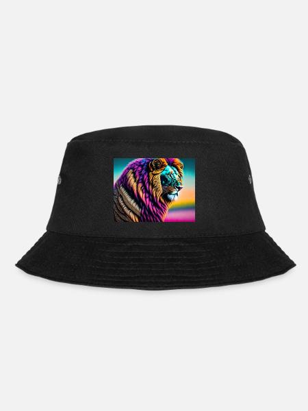 Lion - Bucket Hat - black