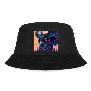 Owl - Bucket Hat - black - Front - Lela (165cm)