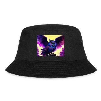 Owl - Bucket Hat - black - Front - Lela (165cm)