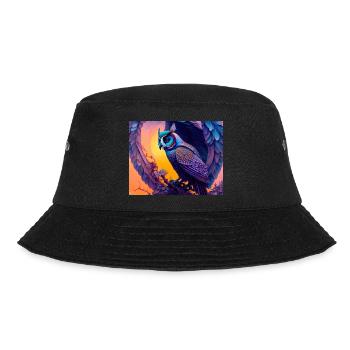 Eule - Bucket Hat - Schwarz - Vorne - Lela (165cm)
