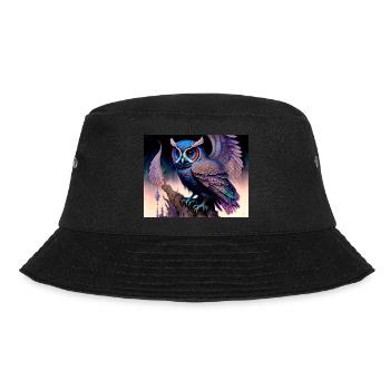 Eule - Bucket Hat - Schwarz - Vorne - Lela (165cm)