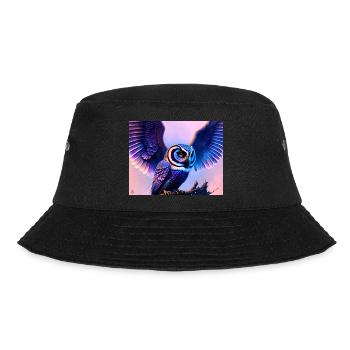 Owl - Bucket Hat - black - Front - Lela (165cm)
