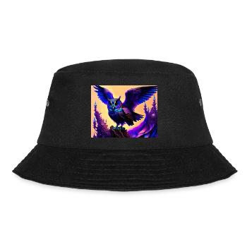 Owl - Bucket Hat - black - Front - Lela (165cm)