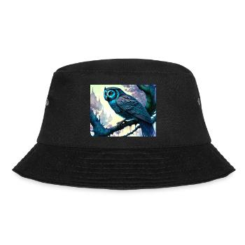 Owl - Bucket Hat - black - Front - Lela (165cm)
