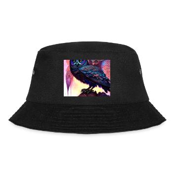 Owl - Bucket Hat - black - Front - Lela (165cm)