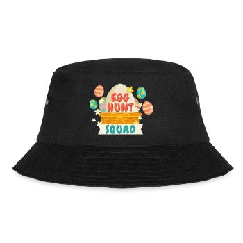 Egg Hunt Squad Easter Egg - Bucket Hat - black - Front - Lela (165cm)