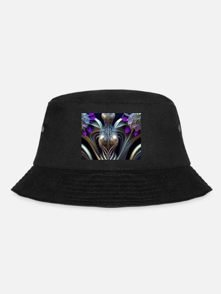 Abstract Female - Bucket Hat - black