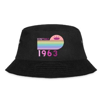 Anniversaire 60 ans vintage 1963 femme rose violet - Bob - noir - Devant - Lela (165cm)
