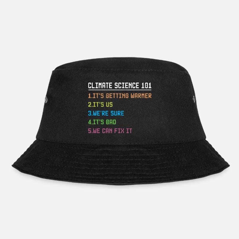 Science March Earth Day Climate Change Scientists - Bucket Hat - Schwarz