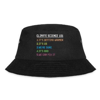 Science March Earth Day Climate Change Scientists - Bucket Hat - black - Front - Lela (165cm)