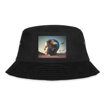 Offene Gedanken Wüste - Bucket Hat - Schwarz - Vorne - Lela (165cm)