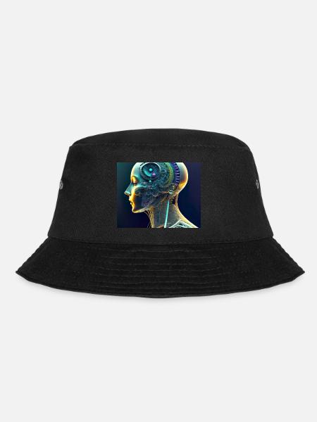 Mechanical brain - Bucket Hat - black
