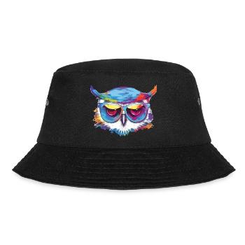 Kohl die Eule - Bucket Hat - Schwarz - Vorne - Lela (165cm)